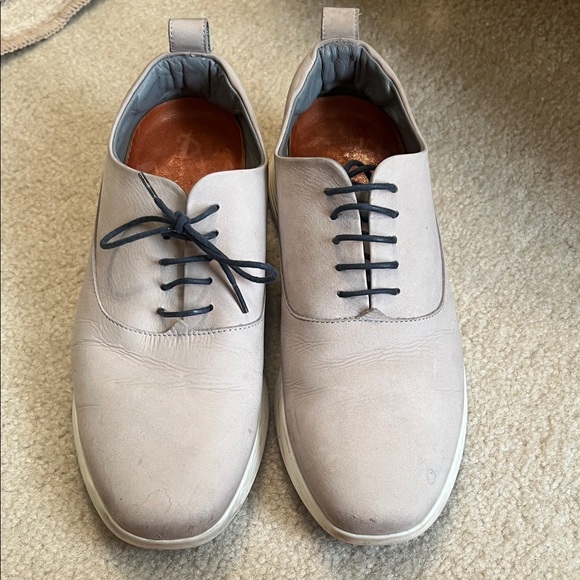 Wolf and Shepherd Men's Lace-Up Oxfords - Light Gray Size 6